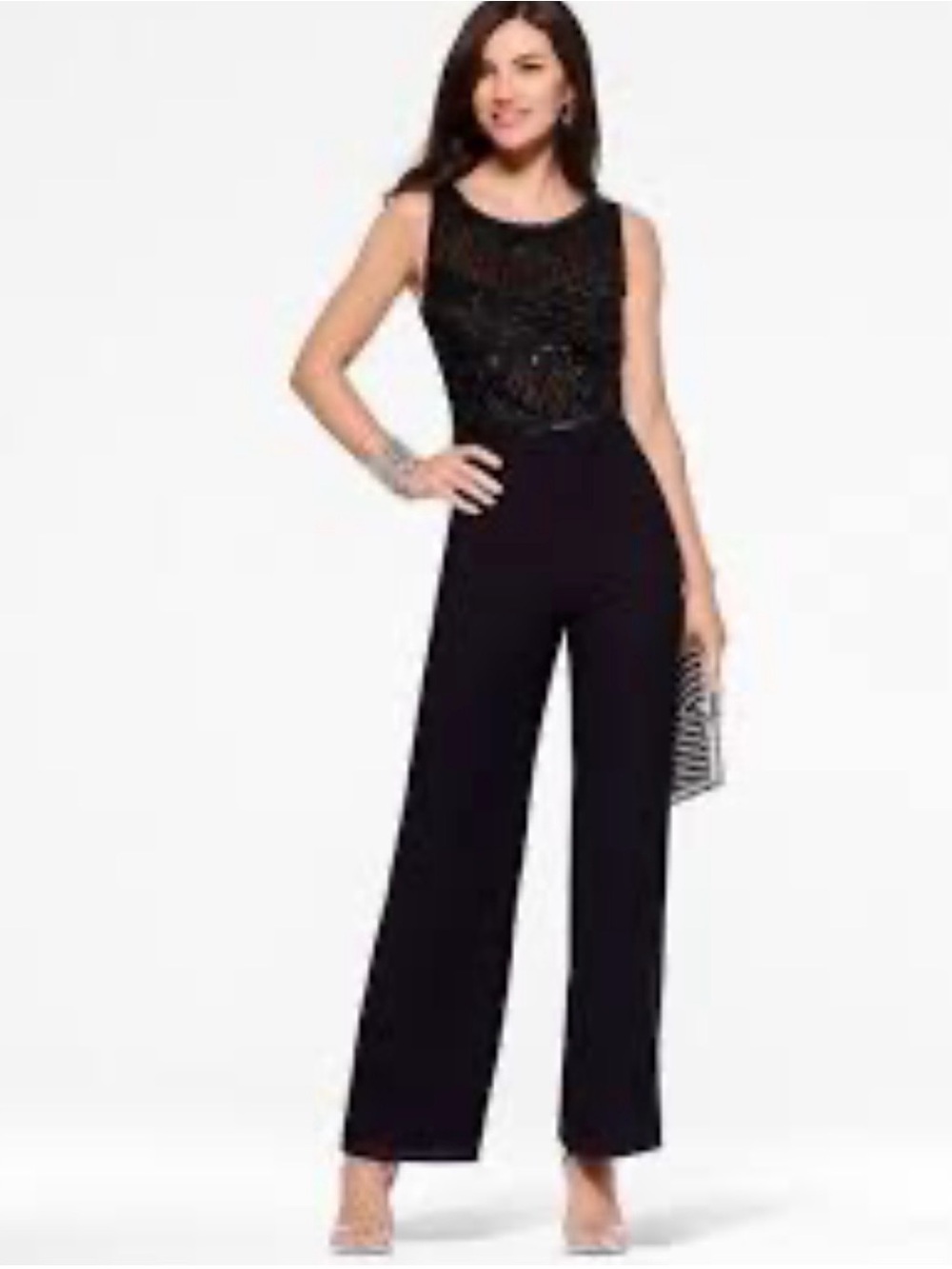 Cache sequin jumpsuit
